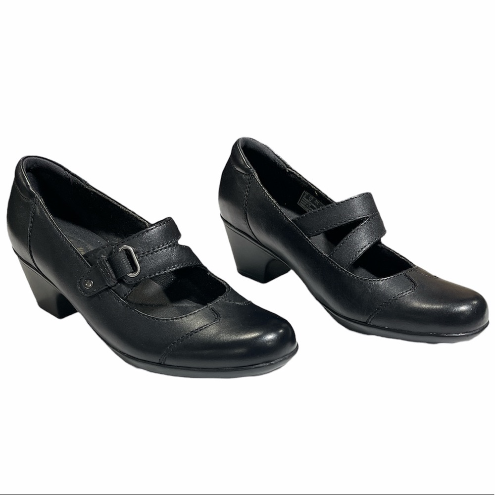 Clarks Leather Slip-on Mary Janes Ingalls Siene  5.5M  0482 - Picture 3 of 13